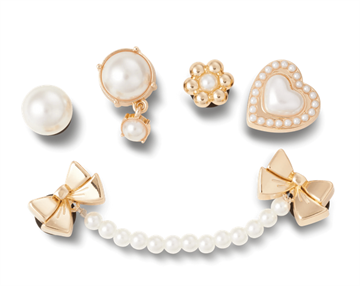 CROCS CHARMS PEARLY GOLD 5 PACK - 10014831